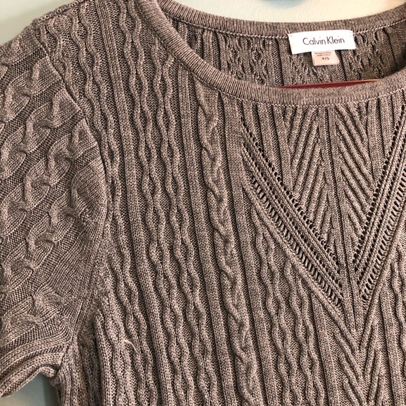 Calvin Klein Grey Sweater Dress - Picture 3 of 16
